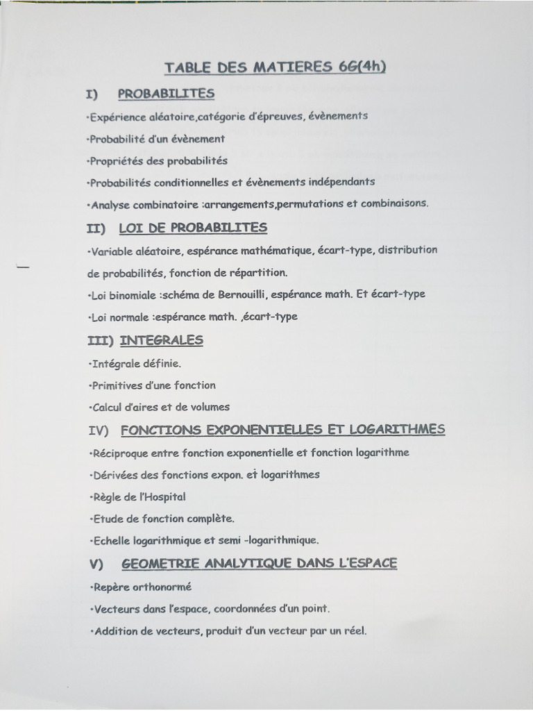 Table Des Matières | PDF