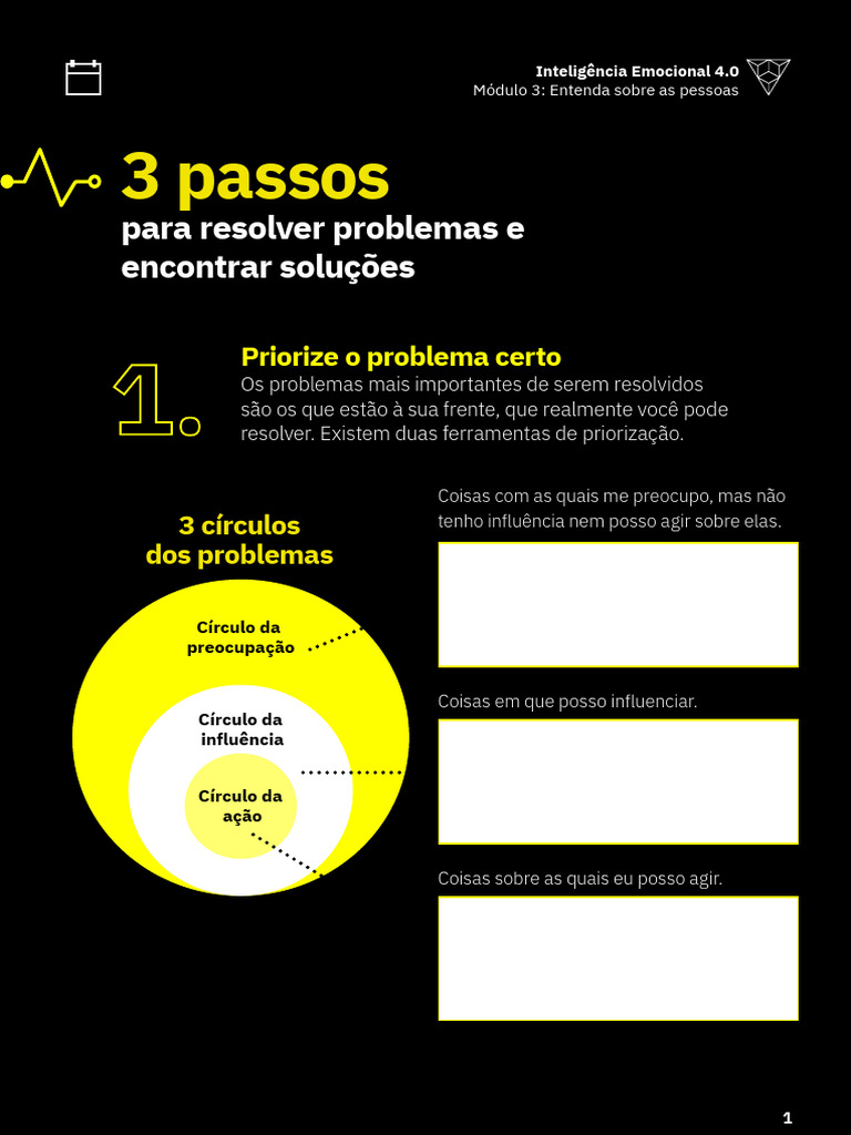 3 Passos: para Resolver Problemas e Encontrar Soluções | PDF