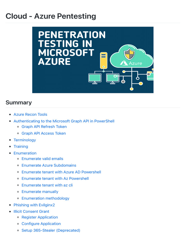 Cloud Azure Pentesting 1695490120 | PDF | Active Directory | Microsoft ...