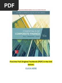 Essentials of Corporate Finance 10th Edition PDF