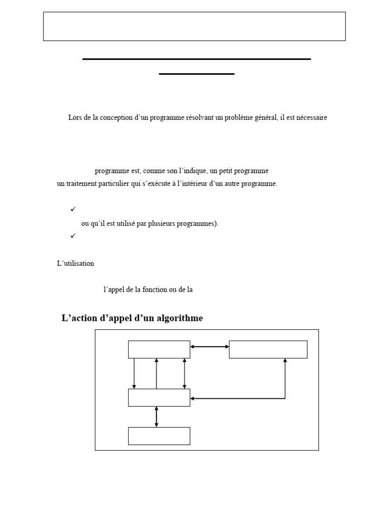 Notion de paramètre en programmation | PDF | Programme informatique ...
