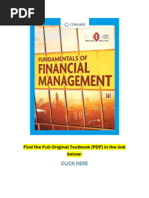 Fundamentals of Financial Management 16th Edition PDF