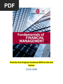 Fundamentals of Financial Management 15th Edition PDF
