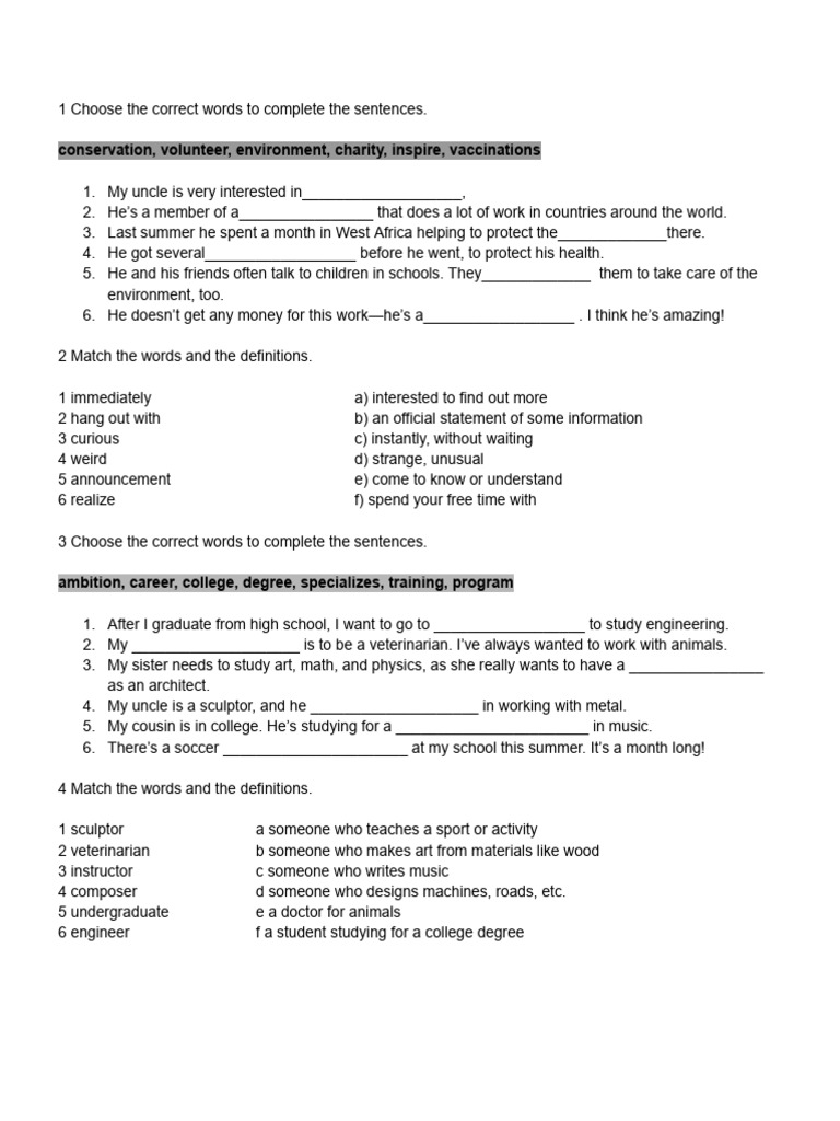 EAS Grammar Exam 1st Period 5th | PDF