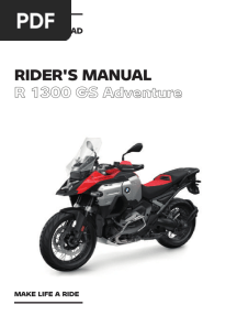 2024 BMW R1300 GS Adventure Manual 