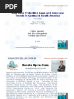 Download New Data Protection Laws and Case Law Trends in Central  South America IAPP Privacy Academy Dallas TX USA - Sept 15 2011 by Cedric Laurant SN78271392 doc pdf