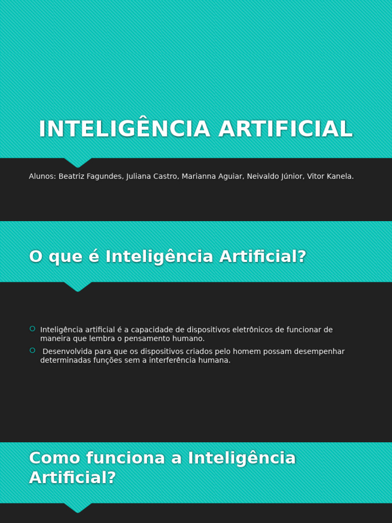 Entendendo a Inteligência Artificial | PDF | Inteligência artificial ...
