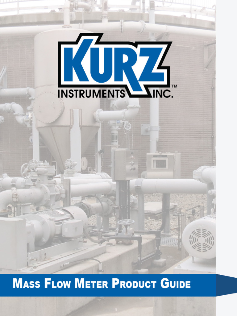 Kurz Thermal Mass Flow Meter Guide | PDF | Flow Measurement | Gases