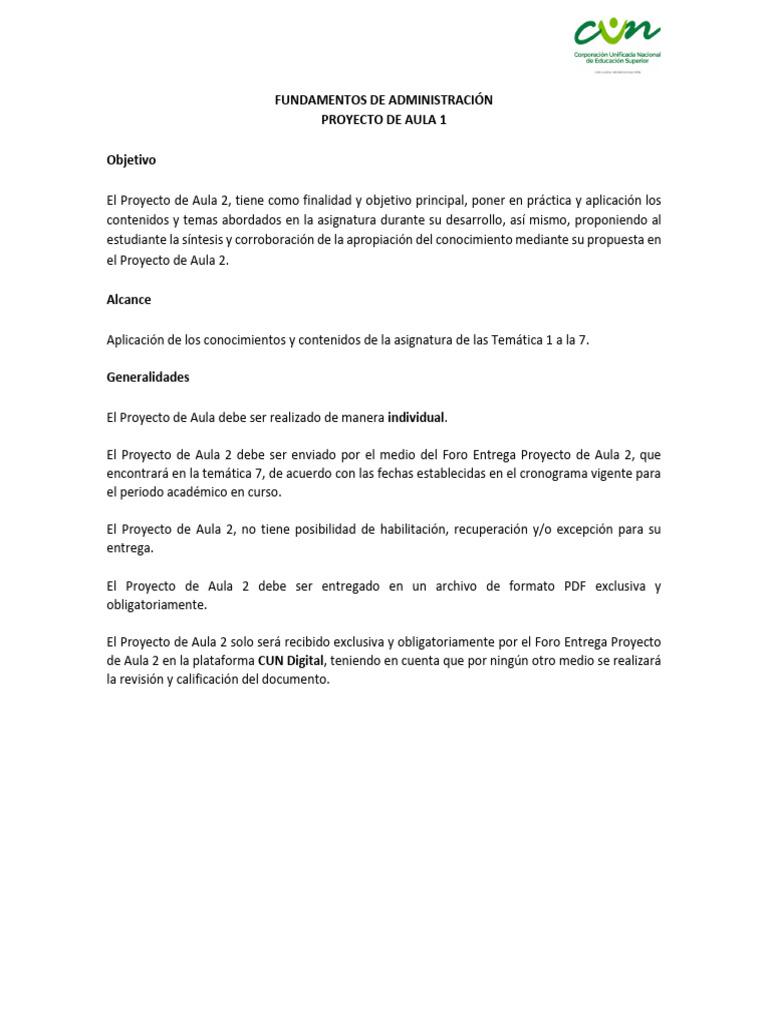 Proyecto de Aula 2 | PDF | Business | Mercado (economía)