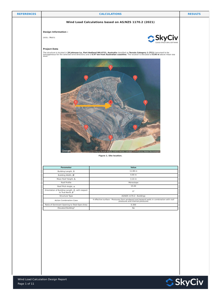 Wind Load Design Report for TC1 Structure | PDF | Windward And Leeward ...