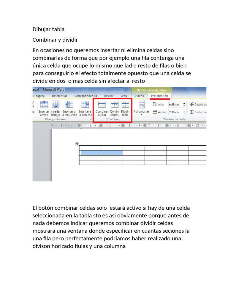 Dibujar Tabla | PDF