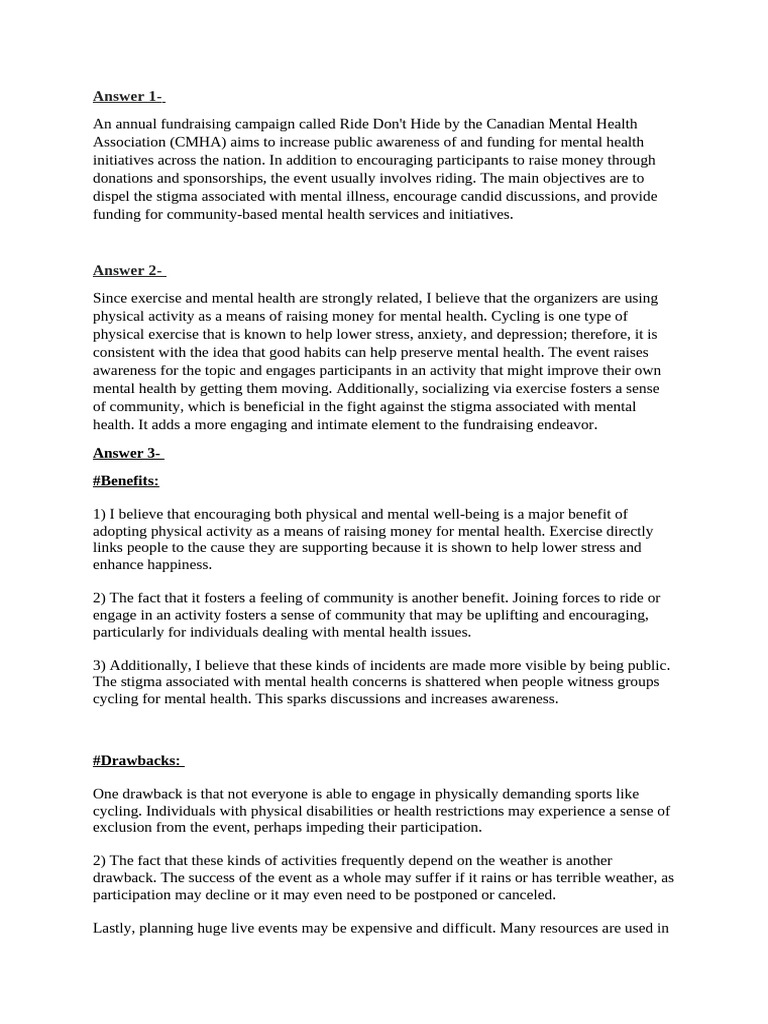 HTLH 306 WK 4 Disc | PDF | Mental Health | Mindfulness