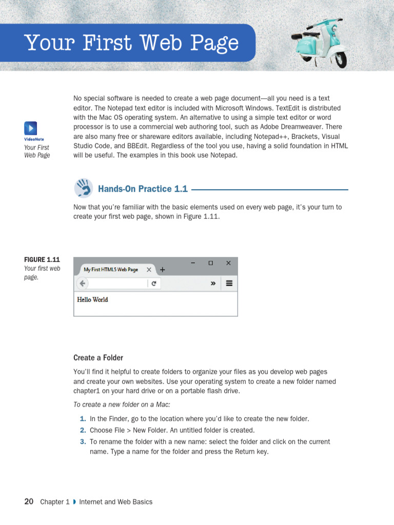 Create Your First HTML Web Page | PDF | World Wide Web | Internet & Web