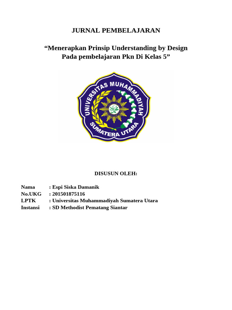 Jurnal 1 espi pengertian understanding by design pdf