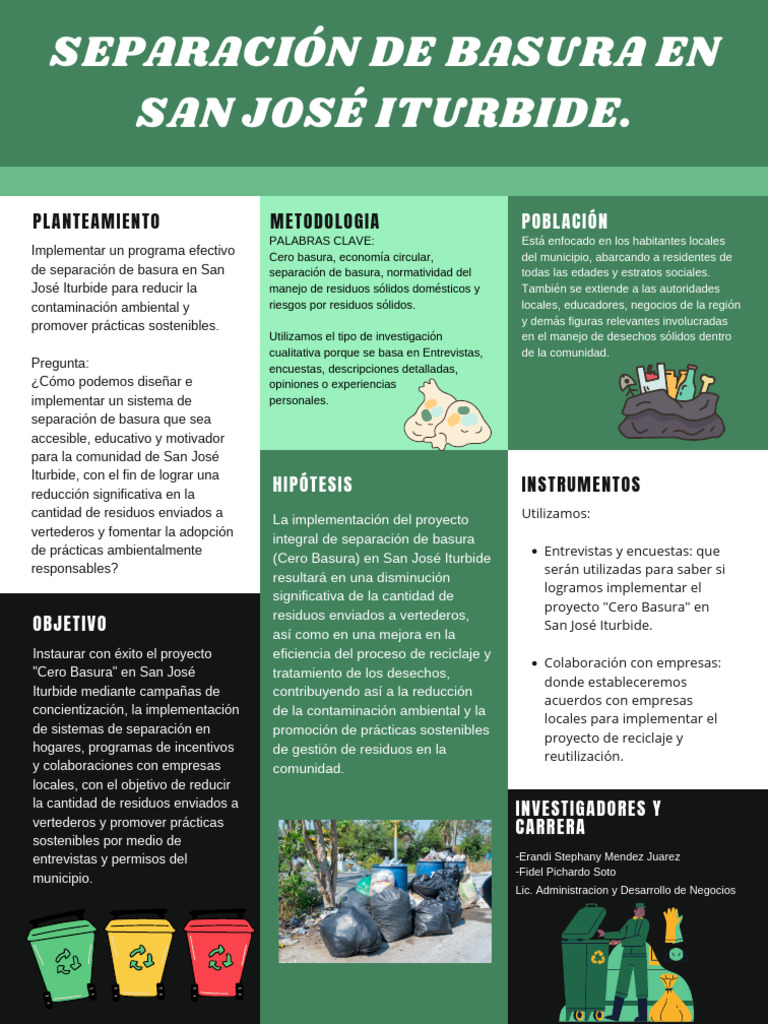 Póster Separación de Basura | PDF | Residuos | Reciclaje