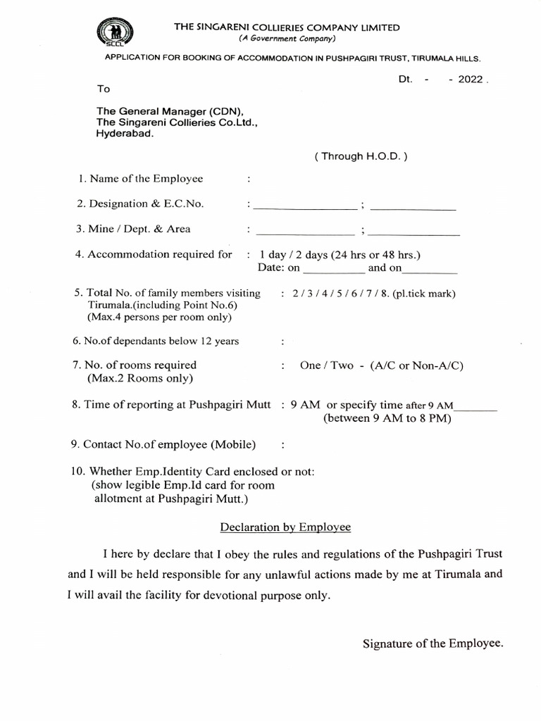 SCCL Thirupathi | PDF