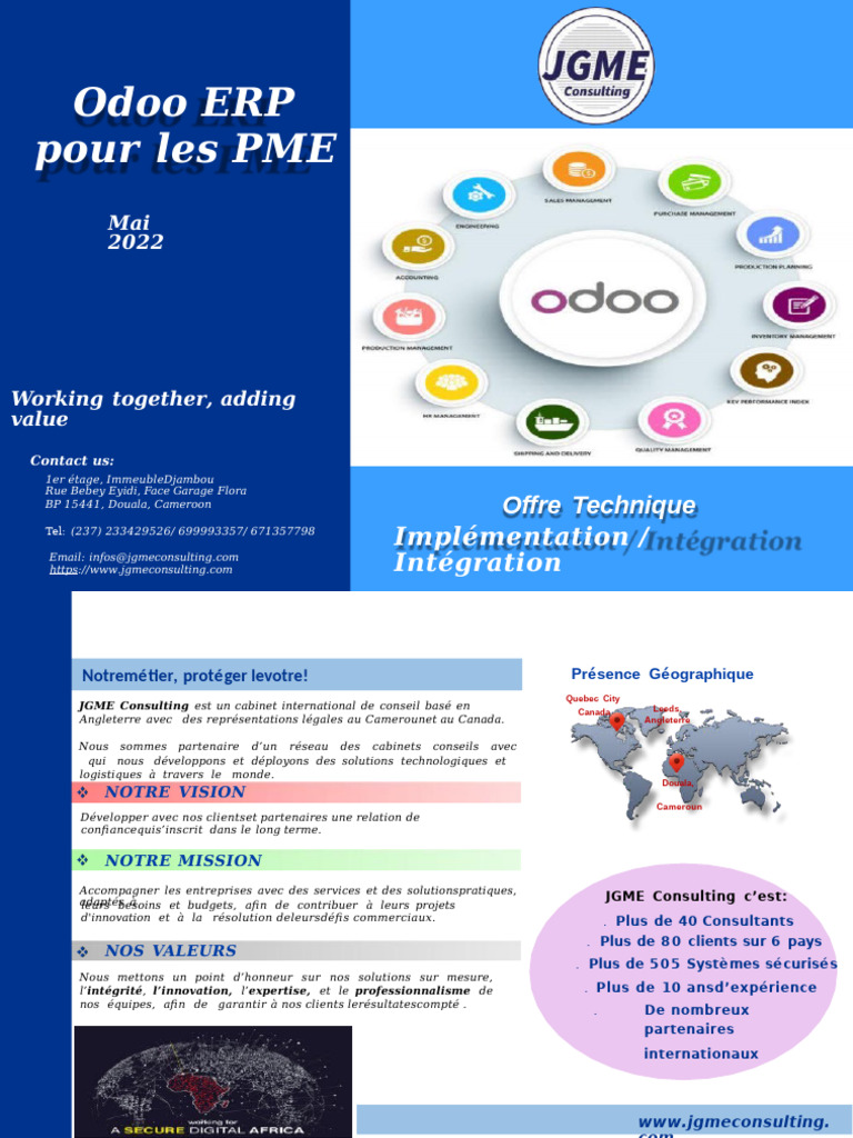 Solutions Digitales pour PME avec Odoo | PDF | Internet | Internet et Web