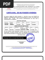 CONSEJO COMUNAL FORMATO MODELO EJEMPLO CARTA AVAL