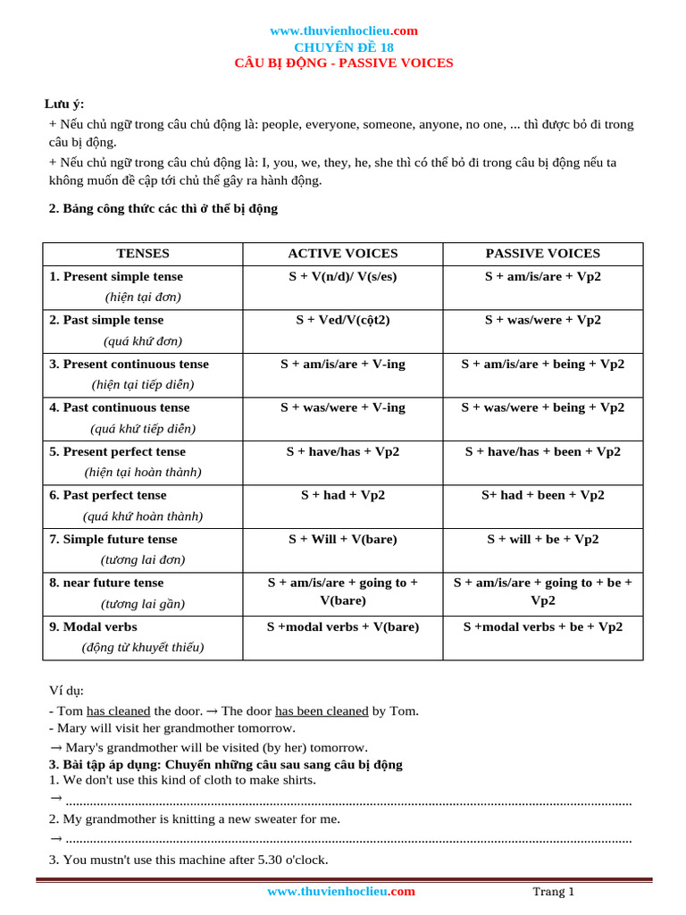 Chuyen de 18 | PDF