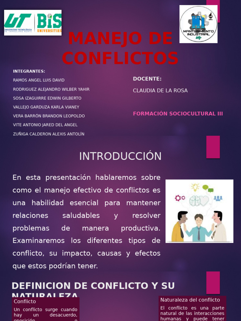 Manejo de Conflictos | PDF | Las emociones | Conceptos psicologicos
