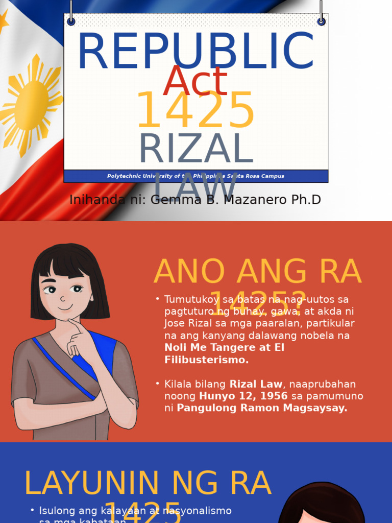 Ra 1425 Rizal Law October 92024 | PDF