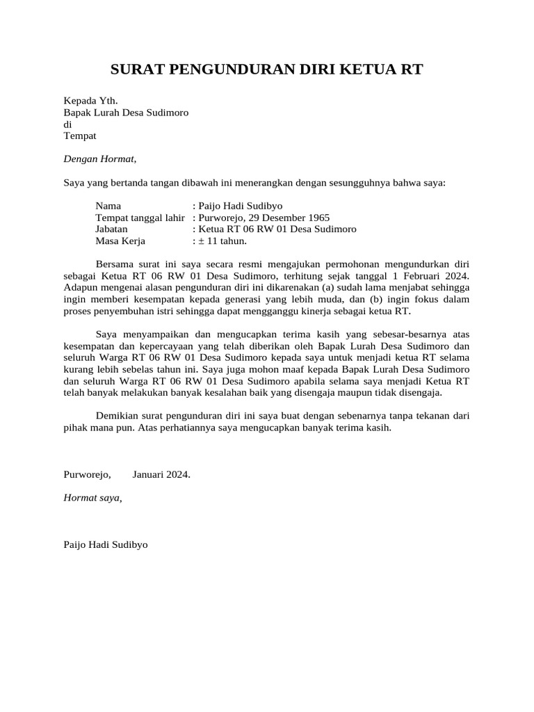 UU baru ubah nasib ketua RT: tugas bertambah, insentif dari APBD mengalir