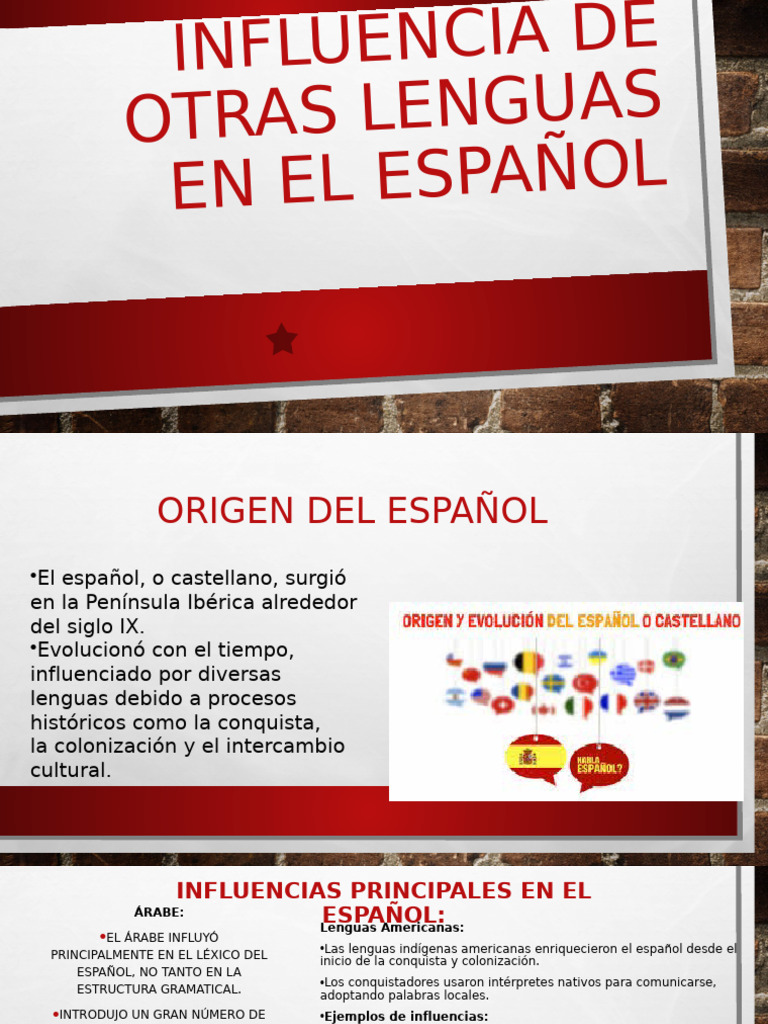 Influencias Lingüísticas en el Español | PDF | Lengua española | Arábica