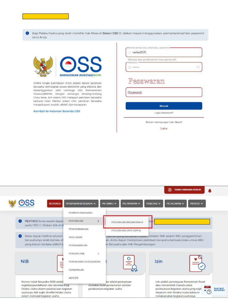 Panduan Migrasi Data OSS RBA | PDF