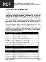 VMware Fusion Network Settings - Part 1