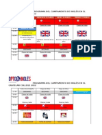 Campamento - Horario Semanal