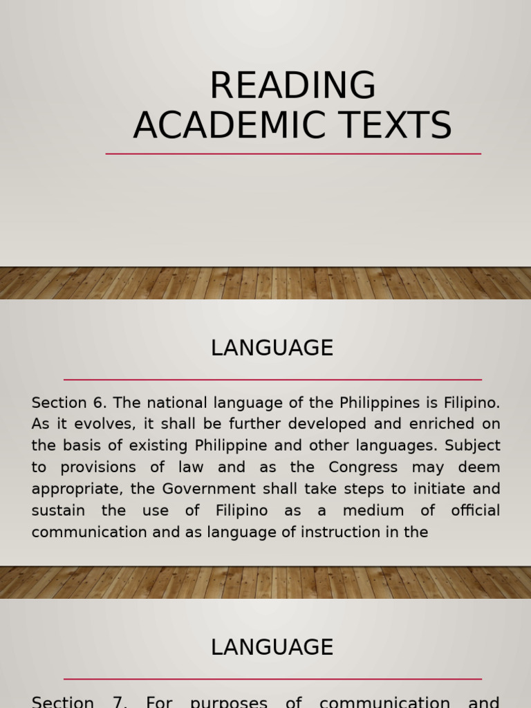Lesson 1 - English For Academic and Professional Purposes | PDF ...