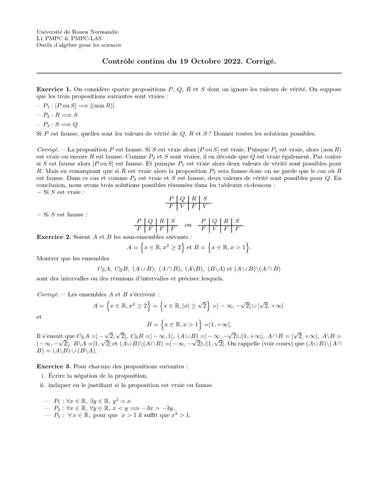 CC1 Oct PMPC Corrige | PDF | Mathématiques | Analyse mathématique