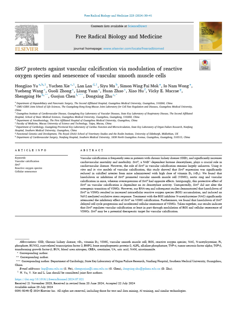 Free Radical Biology Medicine