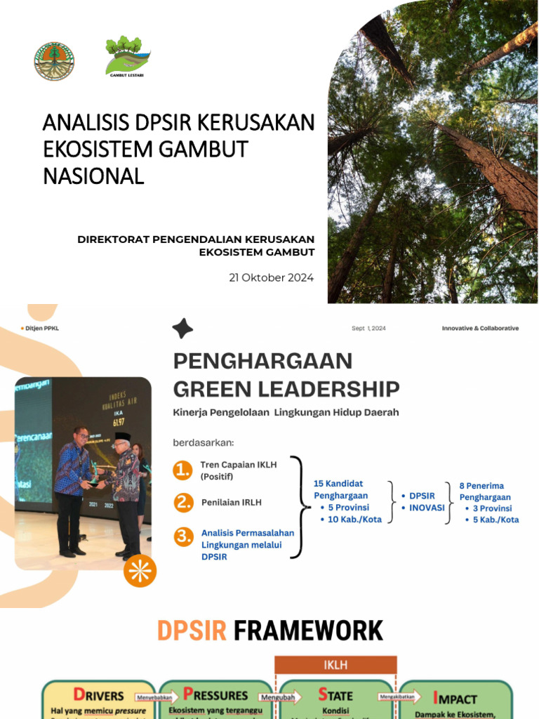 Analisis DPSIR Kerusakan Gambut 2023 | PDF