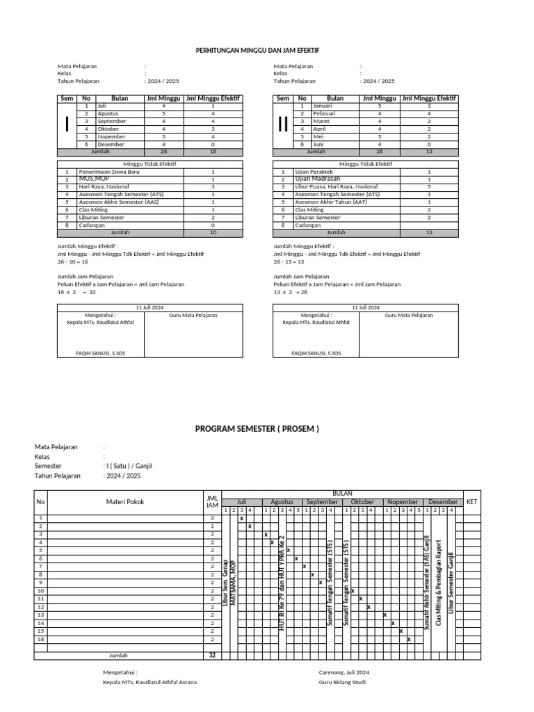 Prota Promes 24-25 | PDF