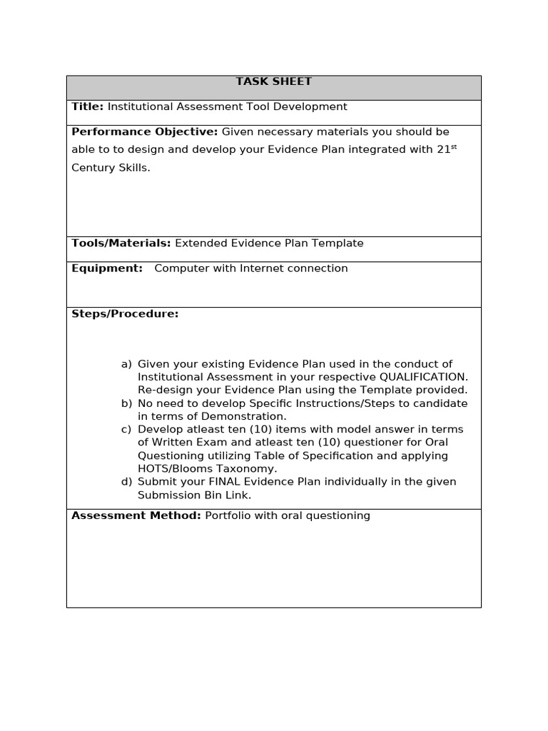 Institutional Assessment Tool Guide | PDF