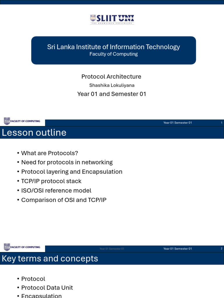 Understanding Protocol Architecture | PDF | Internet Protocols ...