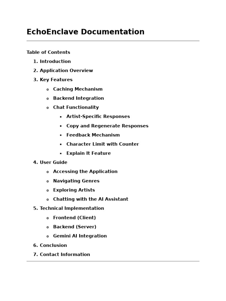 EchoEnclave Documentation | PDF | Cache (Computing) | Artificial ...