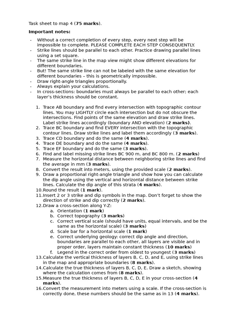 Task #5 Map Activity Sheet