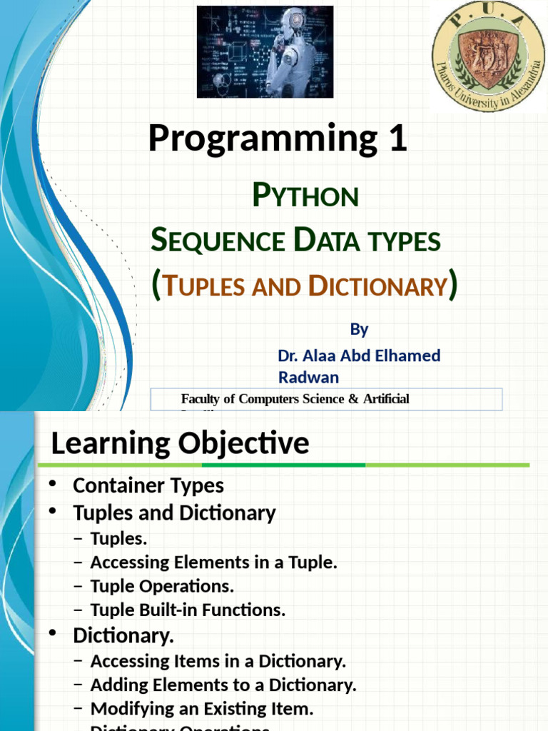 Python Tuples and Dictionaries Overview | PDF | Bracket | Data Type