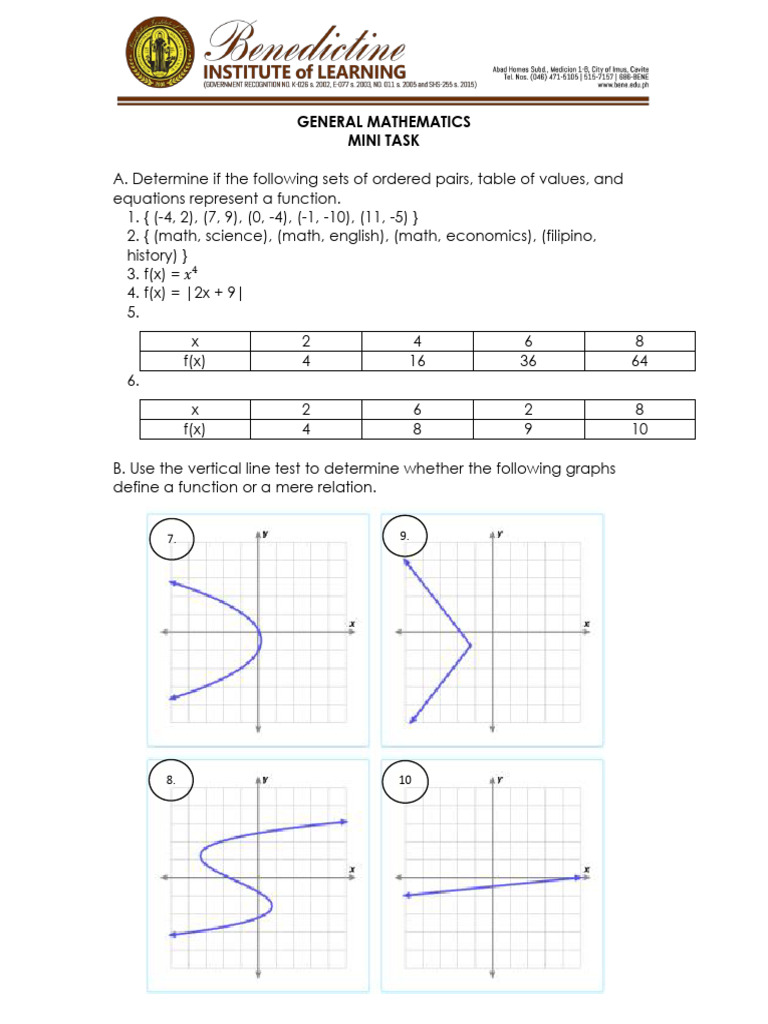 Functions and Relations in Mathematics | PDF