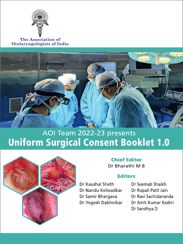 AOI Uniform Surgical Consent Forms | PDF | Ear | Anesthesia