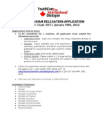 2012 CAN Delegation Application