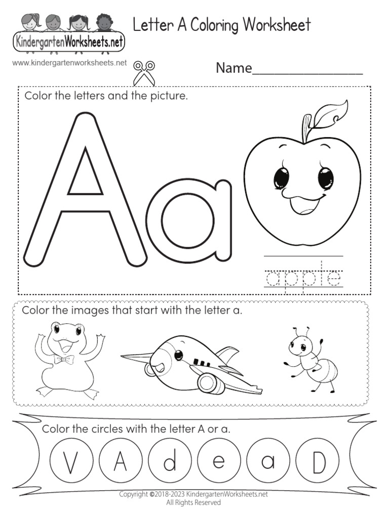 Alphabet Coloring Letter a (1) | PDF
