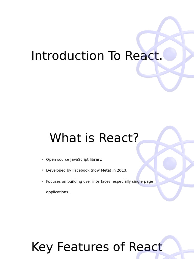 Introduction to React: Key Features & Benefits | PDF