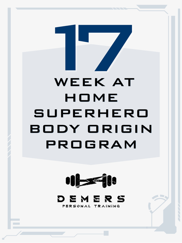 Superhero Body Origin Program Guide PDF Sleep Sleep Deprivation