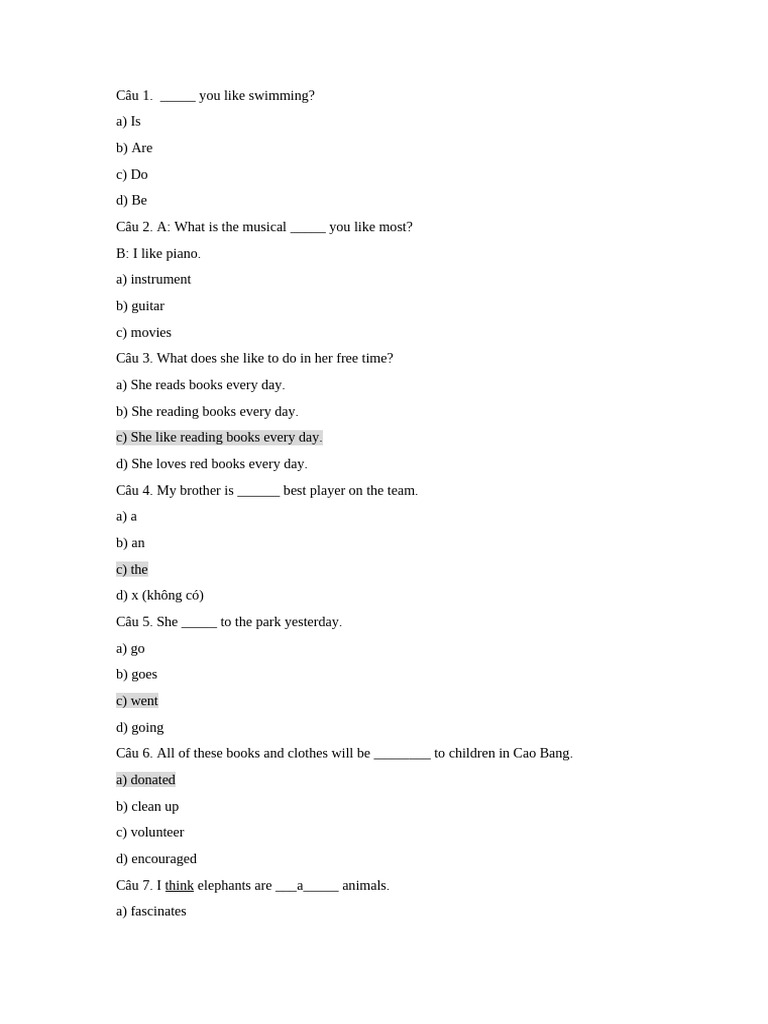 TA7- GRAMMAR | PDF