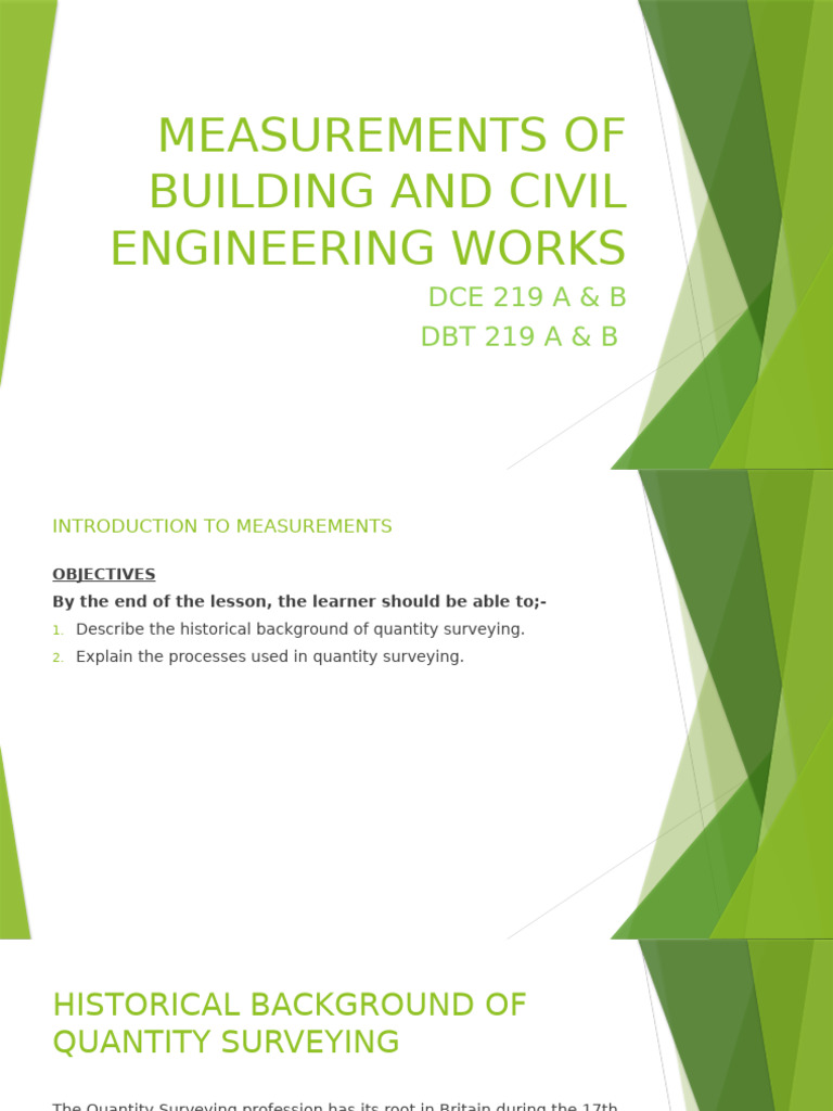 Civil Engineering Measurement Techniques | PDF | Area | Surveying