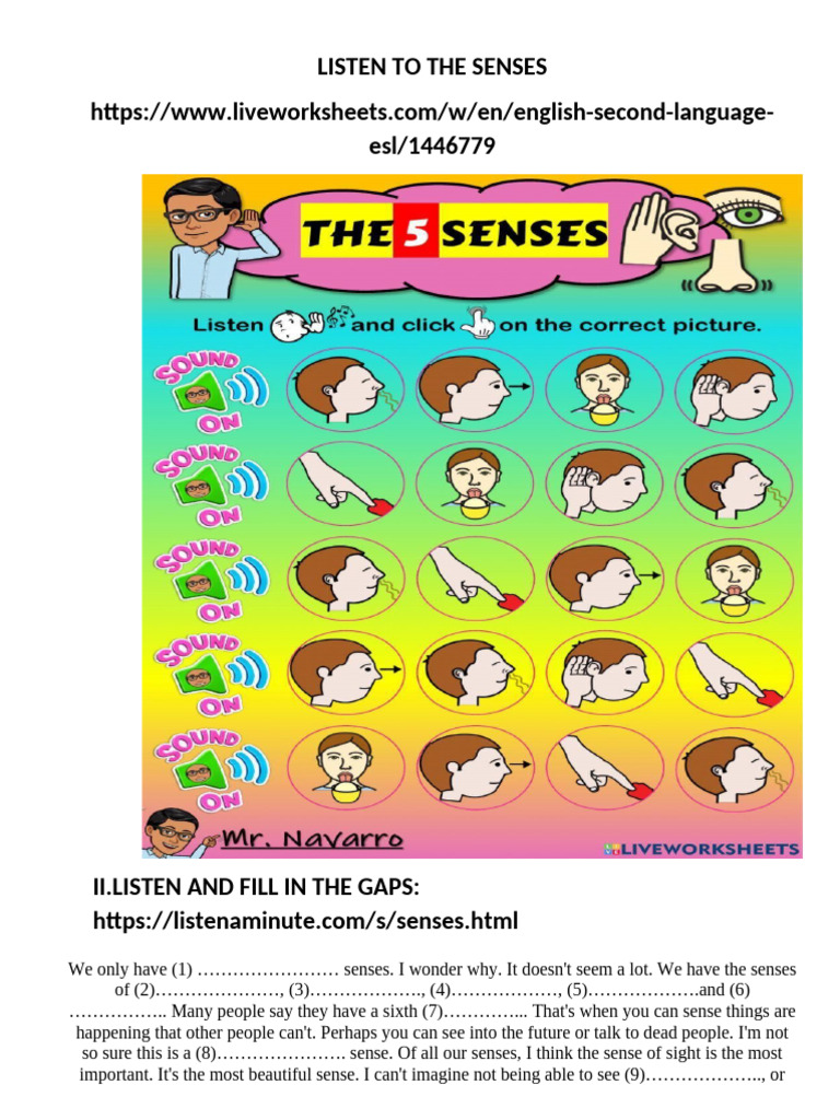 Listen To The Senses | PDF
