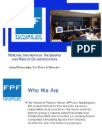 Webinar: Recap of Dec. 2011 FPF Event on Personal Information: The Benefits & Risks of De-Identification 